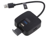 Hub USB VENTION 4 porturi USB 3.0, PnP, negru