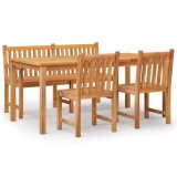 Set mobilier pentru gradina, 4 piese, lemn masiv de tec