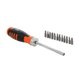 Set surubelnita cu clichet Holzer 12 in 1