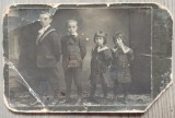Grup de copii// fotografie pe carton, Atelier Elita Campina