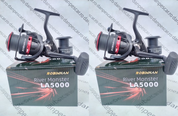 SET 2 Mulinete Feeder ROBINHAN RIVER MONSTER LA5000 tambur Long Cast
