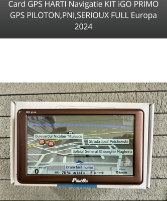 Card GPS HARTI Navigatie KIT iGO PRIMO GPS PILOTON,GPS PNI,SERIOUX Europa 2024 foto