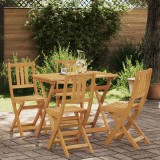 vidaXL Scaune Bistro pentru Exterior 4 pcs natural 40 x 42 x 85 cm 42028101