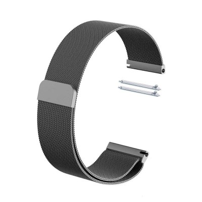 Curea Milanese Loop, Slim Fit, compatibila cu Fossil Gen 5 Smartwatch, Telescoape QR, 22mm, Sterling Black foto