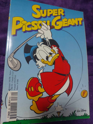 SUPER PICSOU GEANT Walt Disney Nr.69.Decembrie 1995.lb.Franceza,BENZI DESENATE foto