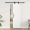 Set Ușă Glisantă Manual Alb și negru 61 x 198.5 cm