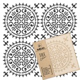 Șablon de plastic reutilizabil pentru țiglă // PALENCIA - 10x10cm