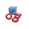 Set perie din nylon, circulara, pentru slefuire, lustruire, 100mm, 4 piese, Satra