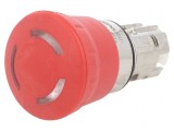 Comutator de Siguranță 22mm Roșu IP67
