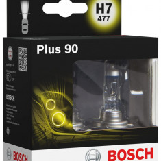 Set Becuri Halogen H7 Bosch Plus 90, 12V, 55W, 2 buc