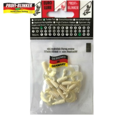 TWISTERE PROFIBLINKER TURBOTAIL 3CM ALB MAT 10 BUC foto