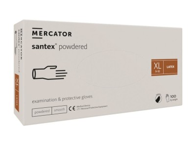 Manusi latex usor pudrate 100/set foto