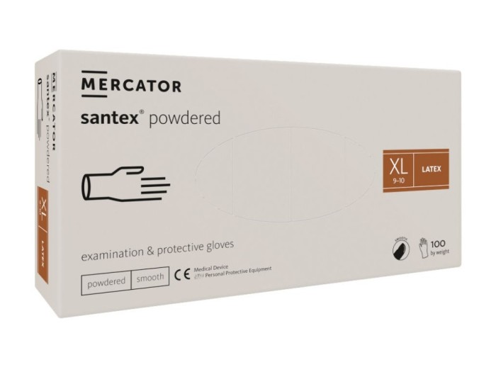 Manusi latex usor pudrate 100/set