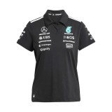 Mercedes AMG Petronas tricou polo de damă official Teamline Replica black F1 Team 2025 - L