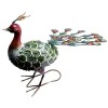 Decoratiune gradina, metalica, paun verde, 23x62x43 cm, Strend Pro