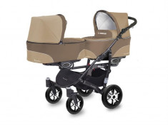 Carucior Pentru Gemeni Mykids Twinni Cappuccino 3 In 1 foto