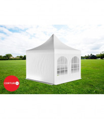 4x4 m Pavilion Pliabil Professional Aluminiu 50 mm, cu ferestre foto