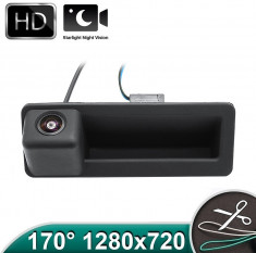 Camera marsarier hd, unghi 170 grade, cu starlight night vision pentru e39, e60, e90, e70 pe manerul de portbagaj - fa936 foto