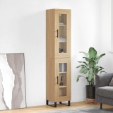 Cumpara ieftin Dulap &icirc;nalt, stejar sonoma, 34,5x34x180 cm, lemn prelucrat