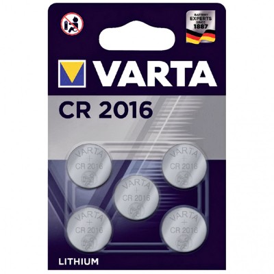 Baterie Varta CR2016, Set 5 Bucati foto