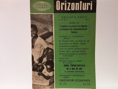 Revista pacii Orizonturi - Nr.119 aprilie 1961 foto