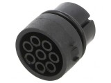 Conector Circular cu 8 Inserturi de Contact Mamă Crimpat 5A