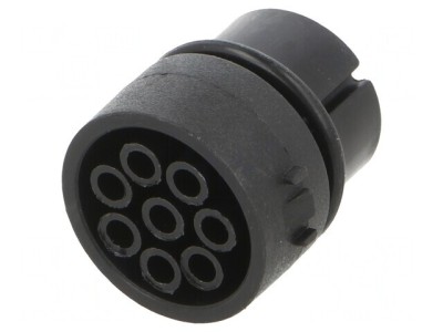 Conector Circular cu 8 Inserturi de Contact Mamă Crimpat 5A foto