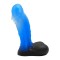 Dildo Realist Ocean Wave, Silicon Lichid, Albastru, 16.5 cm, Guilty Toys