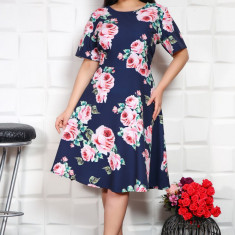 Rochie in clos cu imprimeu Gloris Floral - 50Marimea