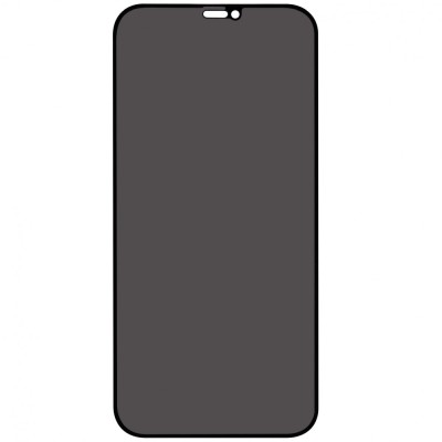 Folie sticla protectie ecran Privacy Full Glue margini negre pentru Apple iPhone 12 Pro Max foto