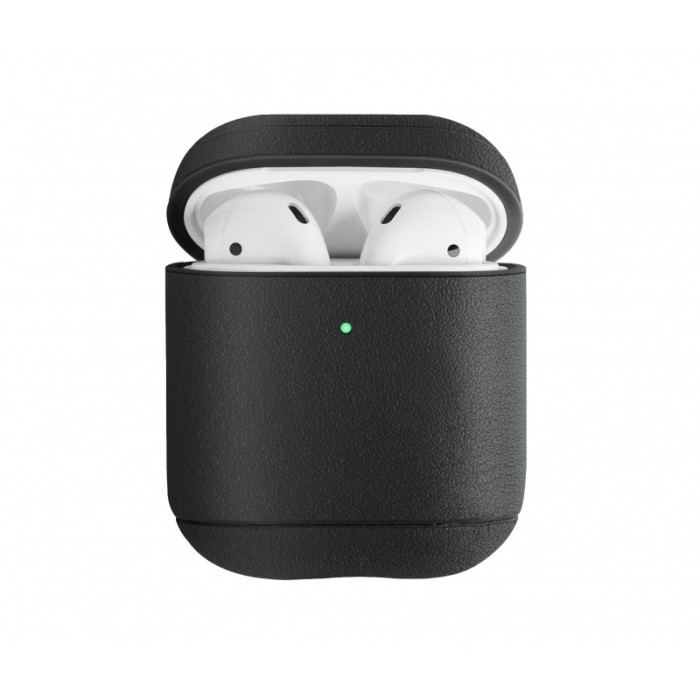 Husa piele pentru Apple Airpods 1 / 2 Uniq Terra, Neagra