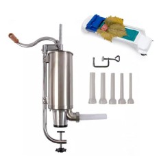 Pachet Carnatar Inox vertical, 3 Kg, 5 Palnii + Aparat de Facut Sarmale - Dolmer