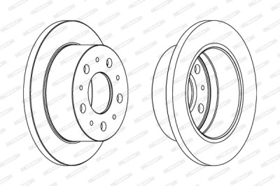 FERODO DDF1574 PREMIER Disc frana foto
