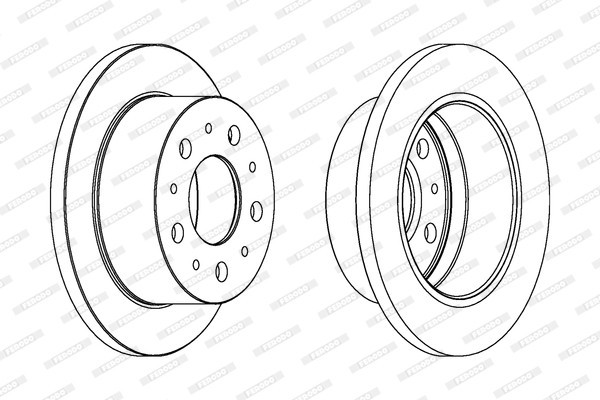 FERODO DDF1574 PREMIER Disc frana