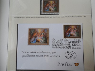Austria-Craciun-complet nestampilat MNH + FDC foto
