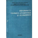 Informatii tehnico-stiintifice si economice, Nr 1 / 1986
