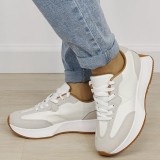 Sneakersi albi din piele naturala DCX1605 M3