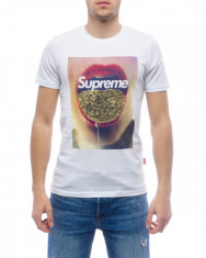 Tricou cu maneci scurte Alb Barbat Supreme Grip foto