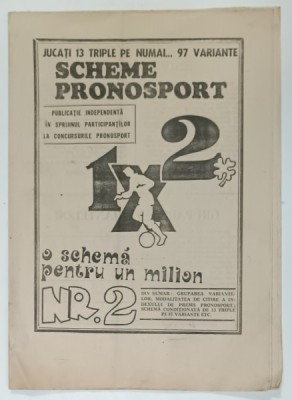 SCHEME PRONOSPORT , REVISTA , NR. 2, 1991 foto