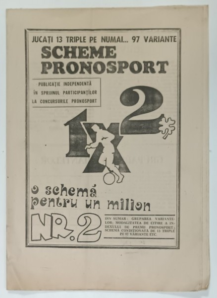 SCHEME PRONOSPORT , REVISTA , NR. 2, 1991