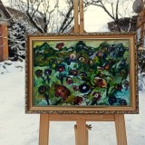 &rdquo;Anemone Salbatice&rdquo; Pictura ulei cu certificat