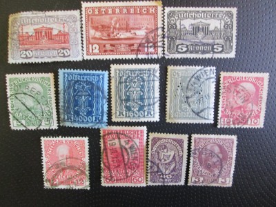 AUSTRIA LOT STAMPILAT=15 foto