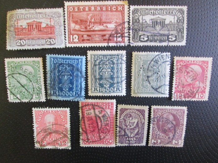 AUSTRIA LOT STAMPILAT=15