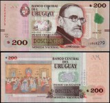 URUGUAY █ bancnota █ 200 Pesos Uruguayos █ 2019 █ P-96 █ UNC █ necirculata