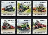 Mozambic 2011: Trenuri cu Aburi, Serie Completa MNH - Timbre Straine Post 1950