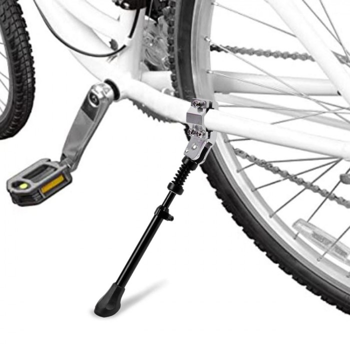 Cric Bicicletă Reglabil Aluminiu, Negru, Roată 24-28 Inch