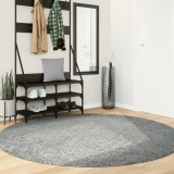 vidaXL Covor pufos &quot;PAMPLONA&quot; cu fire &icirc;nalte, verde modern, &Oslash; 200 cm