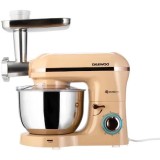 Mixer cu bol Daewoo DHM200MGC, putere 2000 W, capacitate de tocare 1.2 kg / minut, 3 discuri de taiere din inox, capacitate bol 5.5 litri, accesorii i