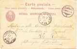 Switzerland 1883 Old postcard postal stationery St IMIER to LUBEN B LGTZ D.998