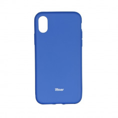 Husa Spate Roar Colorful Jelly iPhone X/xs , Silicon, Dark Blue foto